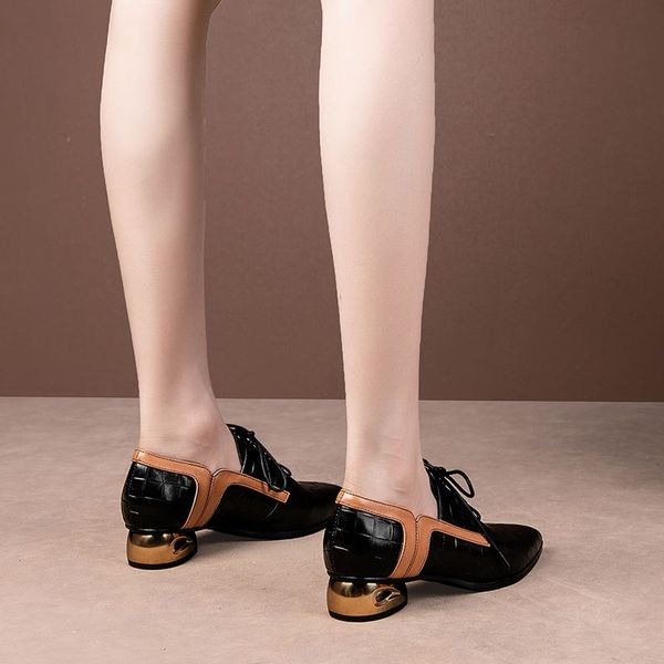 allbitefo size 34-42 golden heel cross tied genuine leather women heels shoes fashion women's high heels low heel shoes, Black
allbitefo size 34-42 golden heel cross tied genuine leather women heels shoes fashion women's high heels low heel shoes, Black
