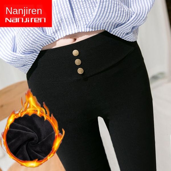 velvet thickened leggings women's outer wear nine-point warm tight pants high waist tight feet autumn and winter warm pants, Black
velvet thickened leggings women's outer wear nine-point warm tight pants high waist tight feet autumn and winter warm pants, Black