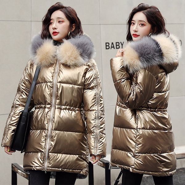 women's down & parkas warm winter female jacket 2021 fashion european women coat waterproof soft and glossy, Black
women's down & parkas warm winter female jacket 2021 fashion european women coat waterproof soft and glossy, Black