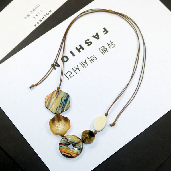 simple new woman necklaces geometric resin pendant long rope chain sweater dress necklace jewelry ethnic fashion accessories, Silver
simple new woman necklaces geometric resin pendant long rope chain sweater dress necklace jewelry ethnic fashion accessories, Silver