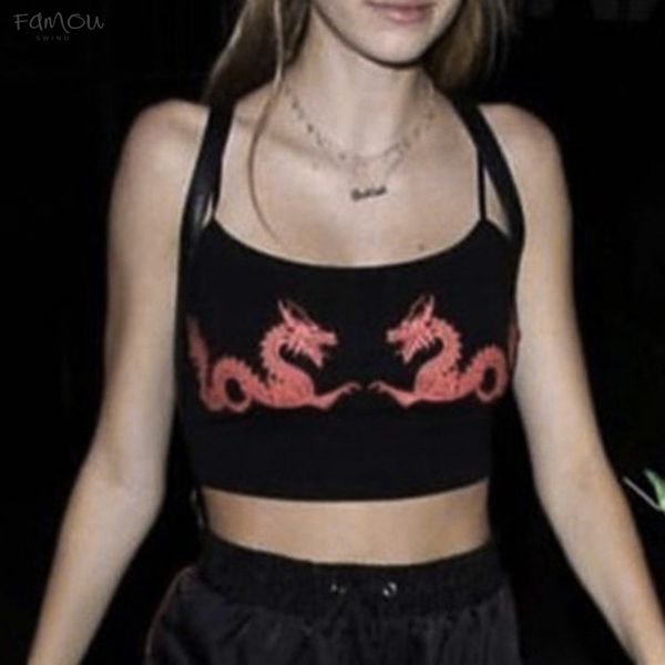 gothic women dragon 100% cotton print womens vest fashion camisole cotton summer sleeveless shirt harajuku 2020 new fashion p, White
gothic women dragon 100% cotton print womens vest fashion camisole cotton summer sleeveless shirt harajuku 2020 new fashion p, White