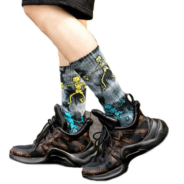 1 pair men socks tie dye print personalized skull sport socks novelty happy funny men cotton for spring autumn winter, Black
1 pair men socks tie dye print personalized skull sport socks novelty happy funny men cotton for spring autumn winter, Black