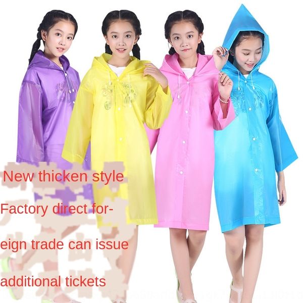 yiwu light children's candy raincoat eva candy color students children's transparent frosted non-disposable poncho, Red;brown
yiwu light children's candy raincoat eva candy color students children's transparent frosted non-disposable poncho, Red;brown
