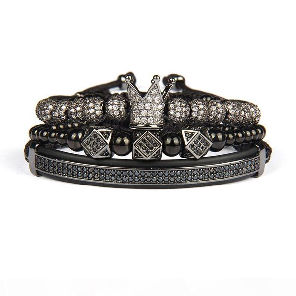 12 style bracelet men and women 3pcs set crown hamsa eye macrame bracelets stainless steel beads jewelry for gift, Golden;silver
12 style bracelet men and women 3pcs set crown hamsa eye macrame bracelets stainless steel beads jewelry for gift, Golden;silver
