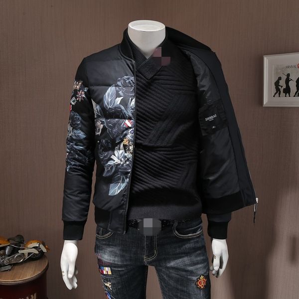 casual men down jacket brand flower printed white duck down coat 2020 winter zipper black thicken warm outerwear plus size
casual men down jacket brand flower printed white duck down coat 2020 winter zipper black thicken warm outerwear plus size