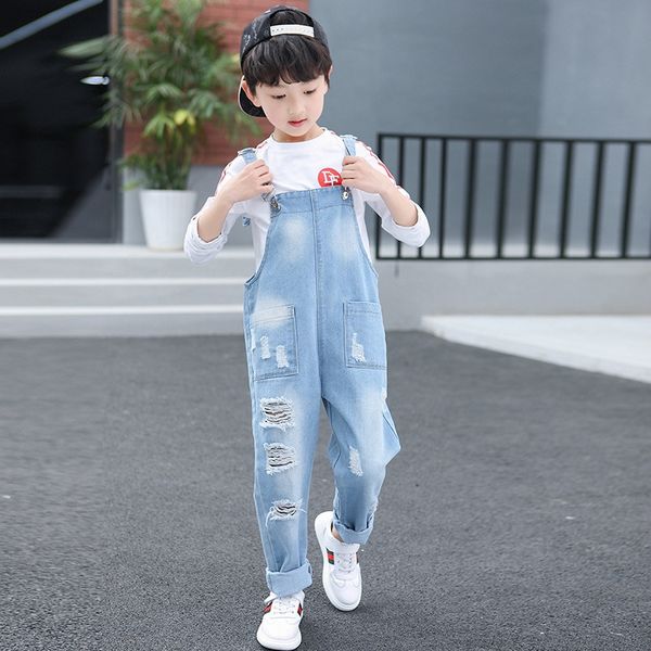 children's wear boys' 2019 autumn new trousers korean style suspender pants and jeans sling jeans summer wear holes pants, Blue
children's wear boys' 2019 autumn new trousers korean style suspender pants and jeans sling jeans summer wear holes pants, Blue