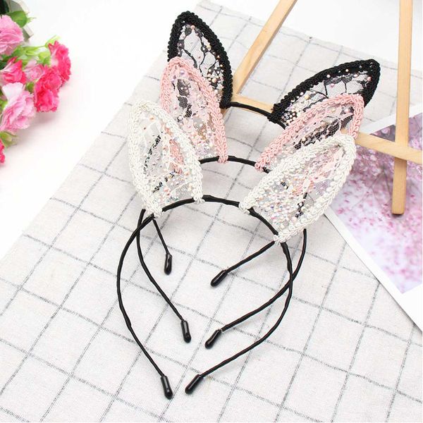 cn lace cat ear hair band with colorful rhinestone for woman girls cute sequins headband hair hoop party accessories, Slivery;white
cn lace cat ear hair band with colorful rhinestone for woman girls cute sequins headband hair hoop party accessories, Slivery;white