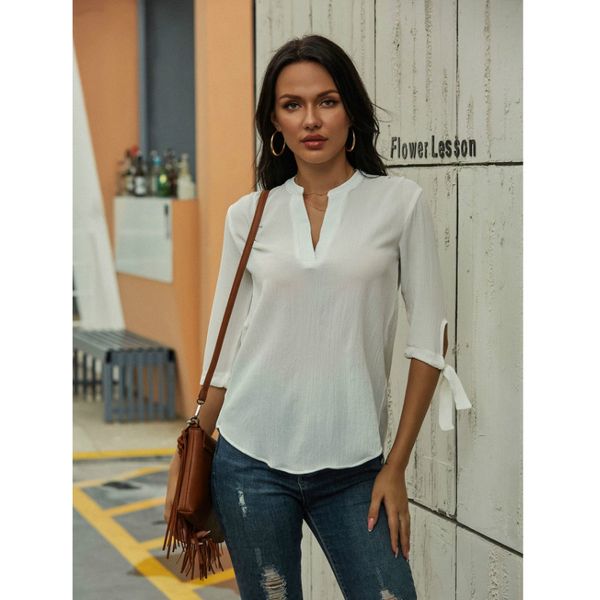 chiffion blouse women 2020 summer long sleeve office ladies chiffon shirt elegant work casual female clothing, White
chiffion blouse women 2020 summer long sleeve office ladies chiffon shirt elegant work casual female clothing, White