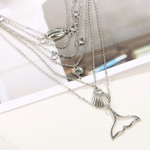 2021 new fashion choker necklace shell fishtail silver pendant necklace women necklace jewelry for girlfriend gift
2021 new fashion choker necklace shell fishtail silver pendant necklace women necklace jewelry for girlfriend gift