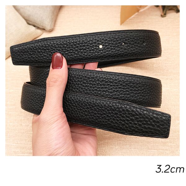 2020 without buckle new design 3.2cm men women togo genuine leather strap trousers first layer belt ing, Black;brown
2020 without buckle new design 3.2cm men women togo genuine leather strap trousers first layer belt ing, Black;brown