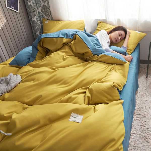 yellow blue polyester cotton bedding set size bed linen king bedclothes set duvet cover fitted sheet sets double bedding
yellow blue polyester cotton bedding set size bed linen king bedclothes set duvet cover fitted sheet sets double bedding