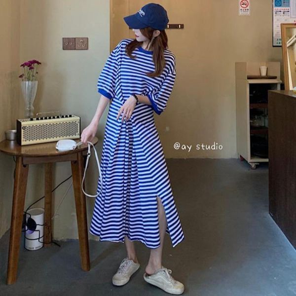 striped women vestido dress vintage dress midi krean style french style white ropa de mujer solid color summer maxi, Black;gray
striped women vestido dress vintage dress midi krean style french style white ropa de mujer solid color summer maxi, Black;gray