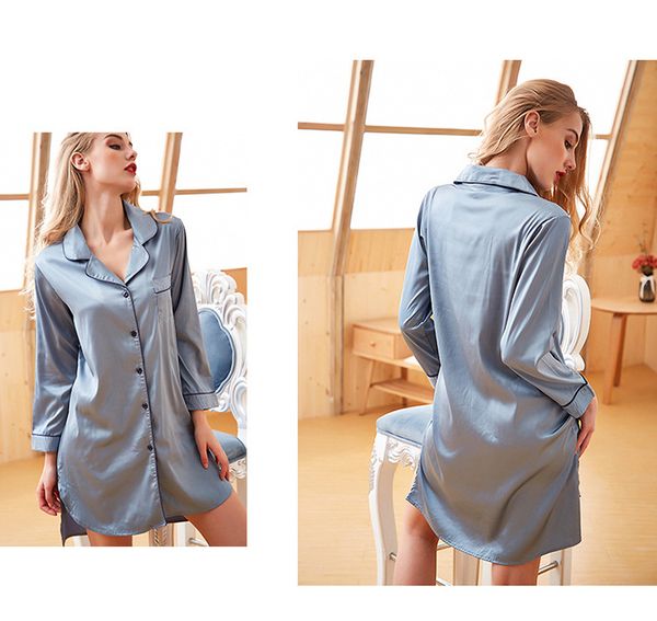 home leisure long-sleeved yukata lapel nightgown ms. simulation ice silk home service morning robe women's bathrobes, Black;red
home leisure long-sleeved yukata lapel nightgown ms. simulation ice silk home service morning robe women's bathrobes, Black;red