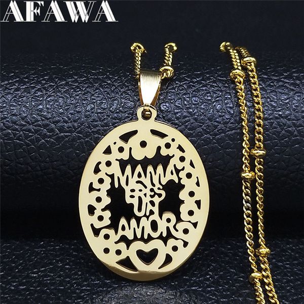 2020 fashion mama stainless steel pendants necklaces for women gold color necklaces jewelry joyeria acero inoxidable n441s01, Silver
2020 fashion mama stainless steel pendants necklaces for women gold color necklaces jewelry joyeria acero inoxidable n441s01, Silver