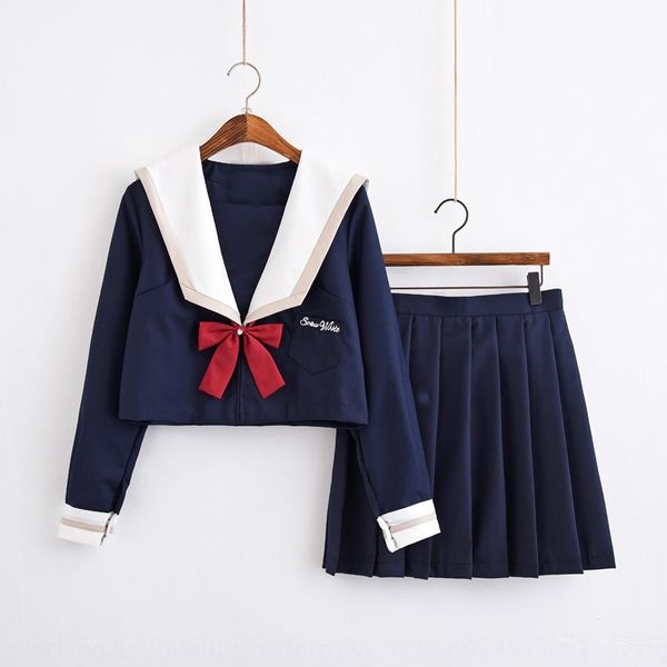 y1jn7 white xueji long-sleeved soft sister jk autumn and winter middle student uniform wear sailor suit female student school uniform class, Black;white
y1jn7 white xueji long-sleeved soft sister jk autumn and winter middle student uniform wear sailor suit female student school uniform class, Black;white