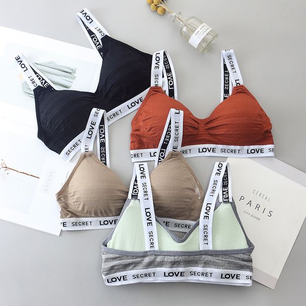 letter sports bra v neck striped yoga bra push up padded bralette breathable athletic fitness running vest gym, White;black
letter sports bra v neck striped yoga bra push up padded bralette breathable athletic fitness running vest gym, White;black