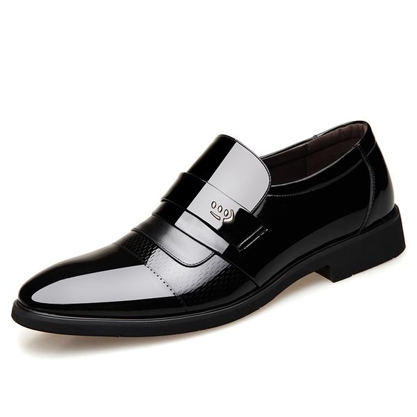 2020 men patent leather formal shoes new classic men dress shoes oxford sapato social increase 6cm hombre, Black
2020 men patent leather formal shoes new classic men dress shoes oxford sapato social increase 6cm hombre, Black