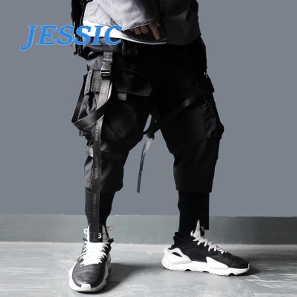 jessic men ribbons color block black pocket cargo pants jog sweatpant hip hop trousers
jessic men ribbons color block black pocket cargo pants jog sweatpant hip hop trousers