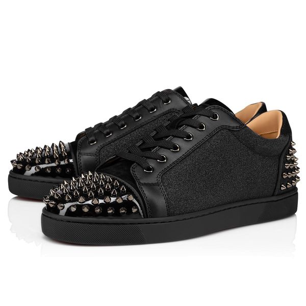 20s new style timeless fashion men's low cut sports red bottom junior spiked sneakers,black velvet calfskin men's red soles paris 
20s new style timeless fashion men's low cut sports red bottom junior spiked sneakers,black velvet calfskin men's red soles paris