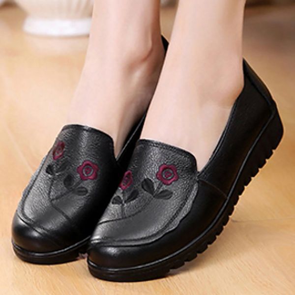 flat shoes women genuine leather loafers embroider casual shoes hard-wearing non-slip flats female spring/autumn -608, Black
flat shoes women genuine leather loafers embroider casual shoes hard-wearing non-slip flats female spring/autumn -608, Black