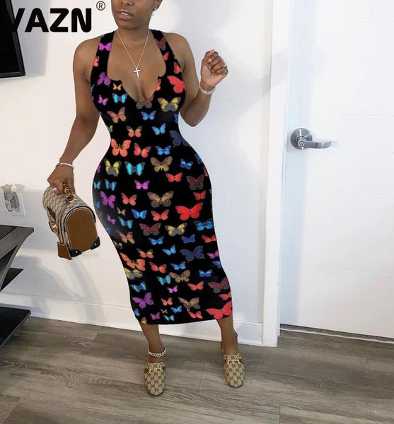 vazn popular 2020 summer lady black white butterfly print dress sleeveless v-neck slim mid-calf dress streetwear, Black;gray
vazn popular 2020 summer lady black white butterfly print dress sleeveless v-neck slim mid-calf dress streetwear, Black;gray