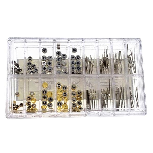 repair tools & kits 170pcs/box watch crown parts replacement assorted dome flat head accessories tool kit
repair tools & kits 170pcs/box watch crown parts replacement assorted dome flat head accessories tool kit