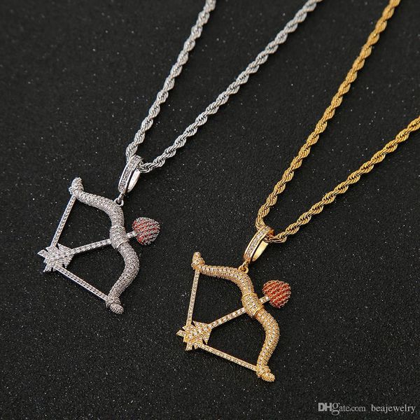new cubic zirconia arrow pendant necklace with rope chain micro paved 2 colors punk hip hop jewelry, Silver
new cubic zirconia arrow pendant necklace with rope chain micro paved 2 colors punk hip hop jewelry, Silver