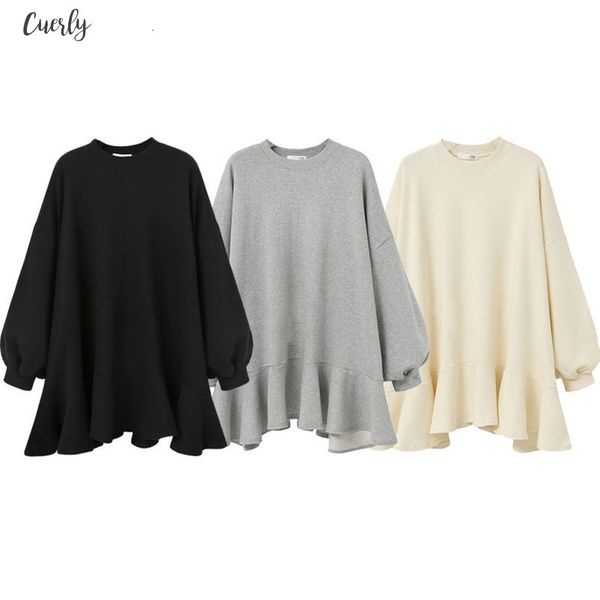 2020 spring winter new fashion casual women short dress batwing dolman sleeve solid color wild loose plus ruffled dress tc109, Black;gray
2020 spring winter new fashion casual women short dress batwing dolman sleeve solid color wild loose plus ruffled dress tc109, Black;gray