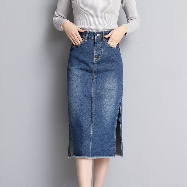 skirts casual summer midi jeans womens high waist pockets split pencil denim plus size ladies long skirt jupe femme, Black
skirts casual summer midi jeans womens high waist pockets split pencil denim plus size ladies long skirt jupe femme, Black
