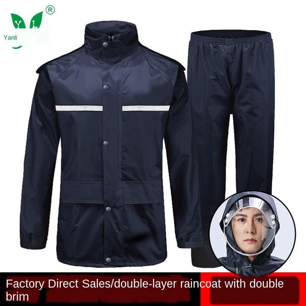 double-layer split electric car coat suit electric vehicle gear riding raincoat rain pants rain gear, Black
double-layer split electric car coat suit electric vehicle gear riding raincoat rain pants rain gear, Black