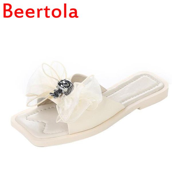 bow fashion style women's slippers open toe casual shoes women slip-on shoes outside chaussures summer beach white black
bow fashion style women's slippers open toe casual shoes women slip-on shoes outside chaussures summer beach white black