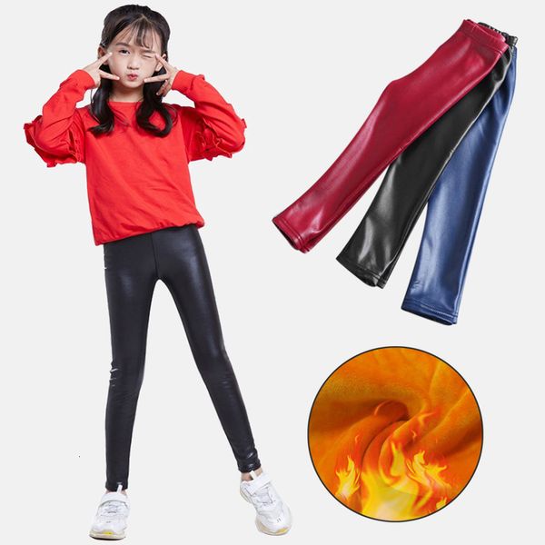 girls leggings winter childrens slim solid pants thick velvet imitation pu leather pencil children warm, Black
girls leggings winter childrens slim solid pants thick velvet imitation pu leather pencil children warm, Black