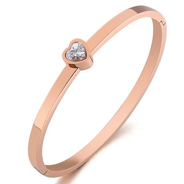 heart cubic zircon lovers bangles for women stainless steel rose gold color couple wedding bangles bracelets fashion jewelry, Black
heart cubic zircon lovers bangles for women stainless steel rose gold color couple wedding bangles bracelets fashion jewelry, Black