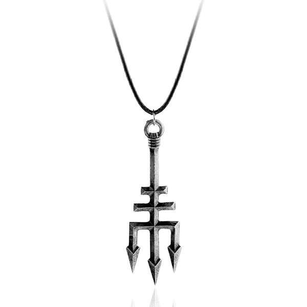 2020 retro poseidon trident neptune spear greek necklace trishul ukraine symbol necklace for men's sweater accessories drop, Silver
2020 retro poseidon trident neptune spear greek necklace trishul ukraine symbol necklace for men's sweater accessories drop, Silver