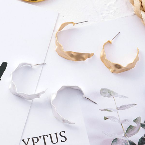 norecorm matte gold silver color irreguar c shaped hoop earrings for women new korean creative fashion small hoops for party, Golden
norecorm matte gold silver color irreguar c shaped hoop earrings for women new korean creative fashion small hoops for party, Golden