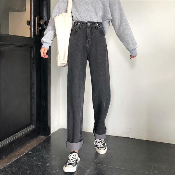 women's jeans 2021 summer women harajuku solid button zipper high waist straight lady elegant trousers quality wide leg z105, Blue
women's jeans 2021 summer women harajuku solid button zipper high waist straight lady elegant trousers quality wide leg z105, Blue