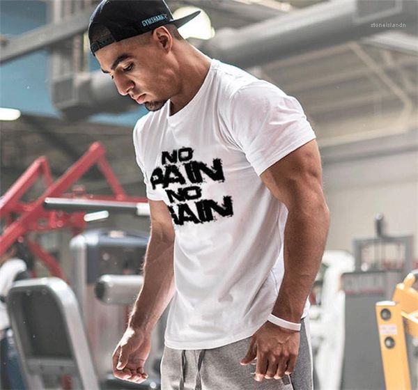 no pain no gain o-neck short sleeve tees men slim mens letter sports breathable tshirst man summer fashion, White;black
no pain no gain o-neck short sleeve tees men slim mens letter sports breathable tshirst man summer fashion, White;black