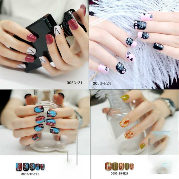 false nails 24 sheet/set fake finger gummed fashion rhinestone art design colorful wearable manicure jm-a003-0053, Red;gold
false nails 24 sheet/set fake finger gummed fashion rhinestone art design colorful wearable manicure jm-a003-0053, Red;gold