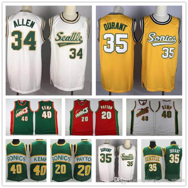 men vintage seattle super sonics sonics nba gary 20 payton shawn 40 kemp kevin 35 durant new ray allen basketball jerseys, Black;red
men vintage seattle super sonics sonics nba gary 20 payton shawn 40 kemp kevin 35 durant new ray allen basketball jerseys, Black;red