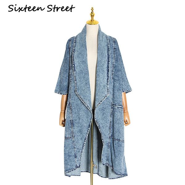 2020 new autumn long denim jacket woman turn-down collar half bat sleeve loose casual blue open stitch denim coat woman, Black;brown
2020 new autumn long denim jacket woman turn-down collar half bat sleeve loose casual blue open stitch denim coat woman, Black;brown