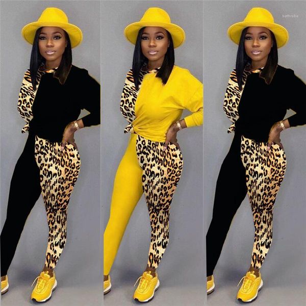 neck fashion suits womens clothing 2 piece set autumn womens designer casual suits leopard printed panelled crew, White
neck fashion suits womens clothing 2 piece set autumn womens designer casual suits leopard printed panelled crew, White