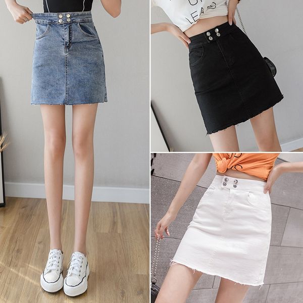 2020 new high wa denim ist hip-covered denim skirt women's anti-exposure stretch all-match slimming type a skirt, Black
2020 new high wa denim ist hip-covered denim skirt women's anti-exposure stretch all-match slimming type a skirt, Black