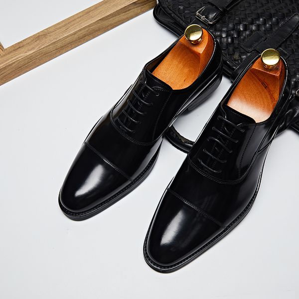 phoenix2020 genuine fashion men's british pointed business formal european style lace-up wedding leather shoes, Black
phoenix2020 genuine fashion men's british pointed business formal european style lace-up wedding leather shoes, Black