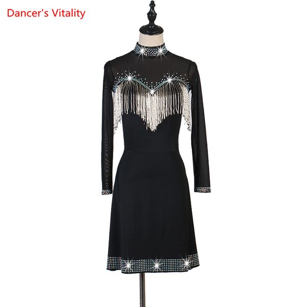 latin dance female high-end tube-bead dress performance clothes girl rhinestone skirt competition clothing suit, Black;red
latin dance female high-end tube-bead dress performance clothes girl rhinestone skirt competition clothing suit, Black;red