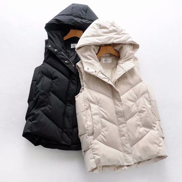 3vhl9 japanese and korean women's clothing 2019 season new simple all-match two-color hooded vest cotton-padded clothes cotton-padded c, Black;white
3vhl9 japanese and korean women's clothing 2019 season new simple all-match two-color hooded vest cotton-padded clothes cotton-padded c, Black;white