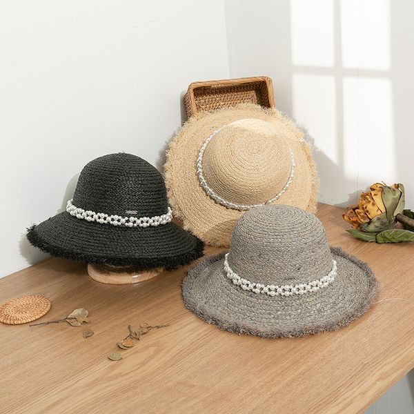 new-style lafite straw fashion pearl lace burr socialite wind big eaves sun straw sun hat beach sunscreen dome sunshade hat tide, Blue;gray
new-style lafite straw fashion pearl lace burr socialite wind big eaves sun straw sun hat beach sunscreen dome sunshade hat tide, Blue;gray