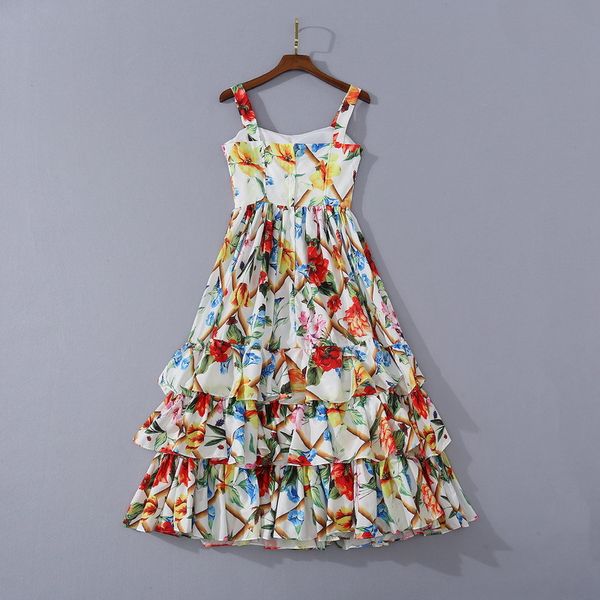 801 2020 summer a line sleeveless dress prom fashion spaghetti strap flora print mid calf brand same style sh, Black
801 2020 summer a line sleeveless dress prom fashion spaghetti strap flora print mid calf brand same style sh, Black