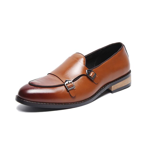 pointed toe dress shoes fashion buckle slip-on loafers business formal footwear big size 37-48 male wedding party shoes, Black
pointed toe dress shoes fashion buckle slip-on loafers business formal footwear big size 37-48 male wedding party shoes, Black
