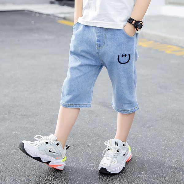 eaezw boys' denim capri children's medium thin stretch boys' loose casual pants shorts casual pants medium and large children, Blue
eaezw boys' denim capri children's medium thin stretch boys' loose casual pants shorts casual pants medium and large children, Blue