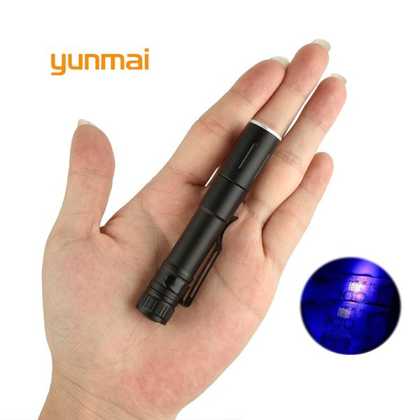 Mini Led Uv 7w 1000lm Waterproof Torch Led Zoomable Lanterna Battery For Money Detector Or Night Fishing S6